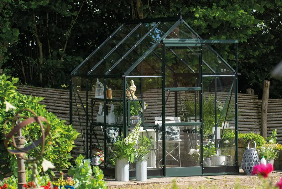 ICON 6 · 3.7 m² (6' x 6') Grøn m/3 mm Hærdet Glas